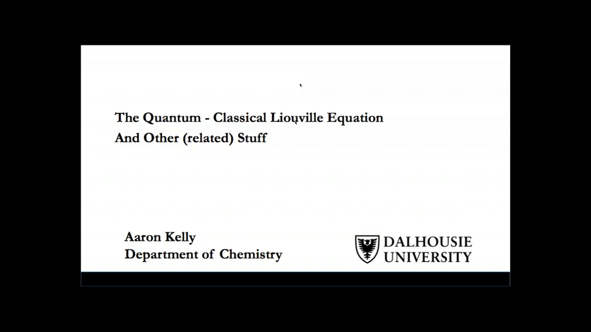 Thumbnail of The Quantum-Classical Liouville Equation