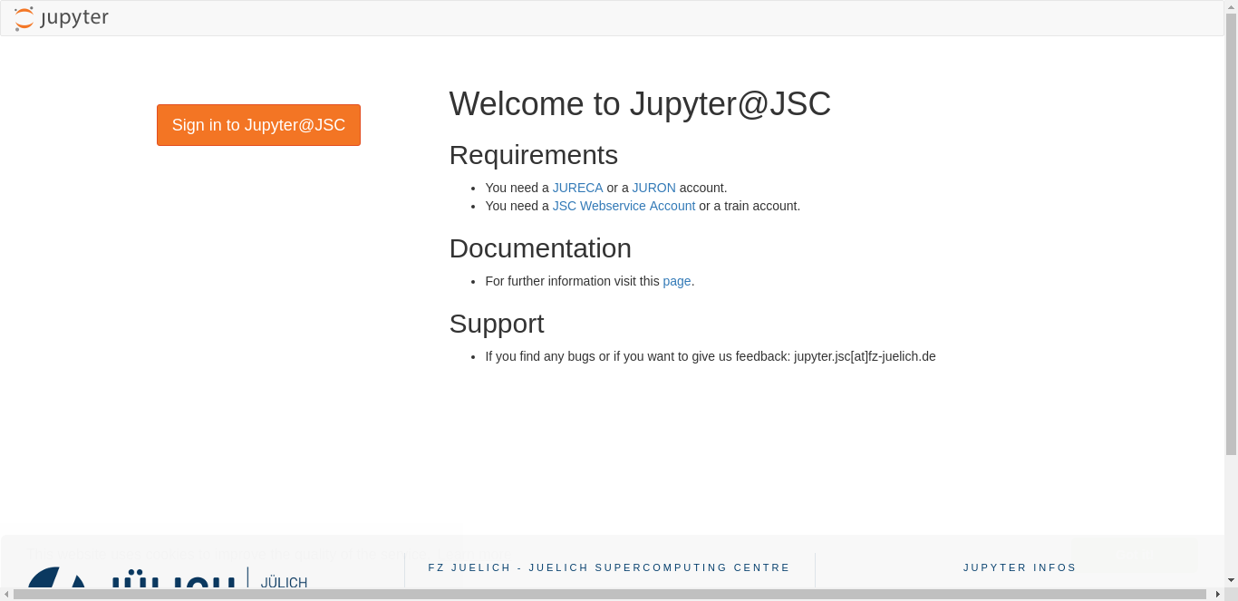 Thumbnail of JupyterLab@JSC