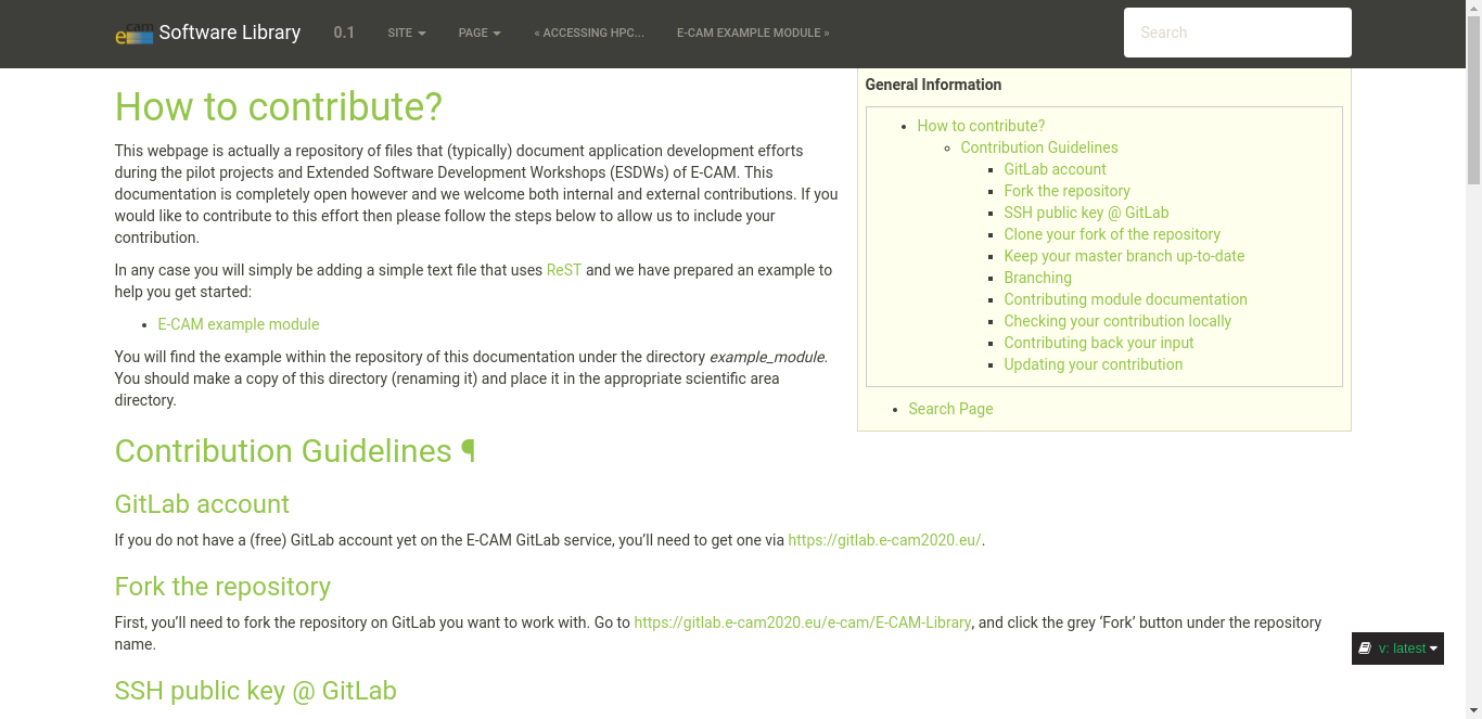 Thumbnail of Contributing a module to E-CAM