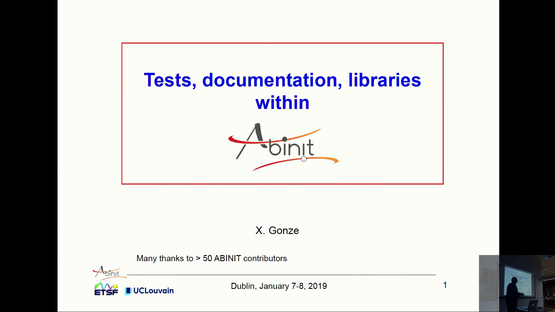 Thumbnail of Tests, Documentation, Libraries within Abinit