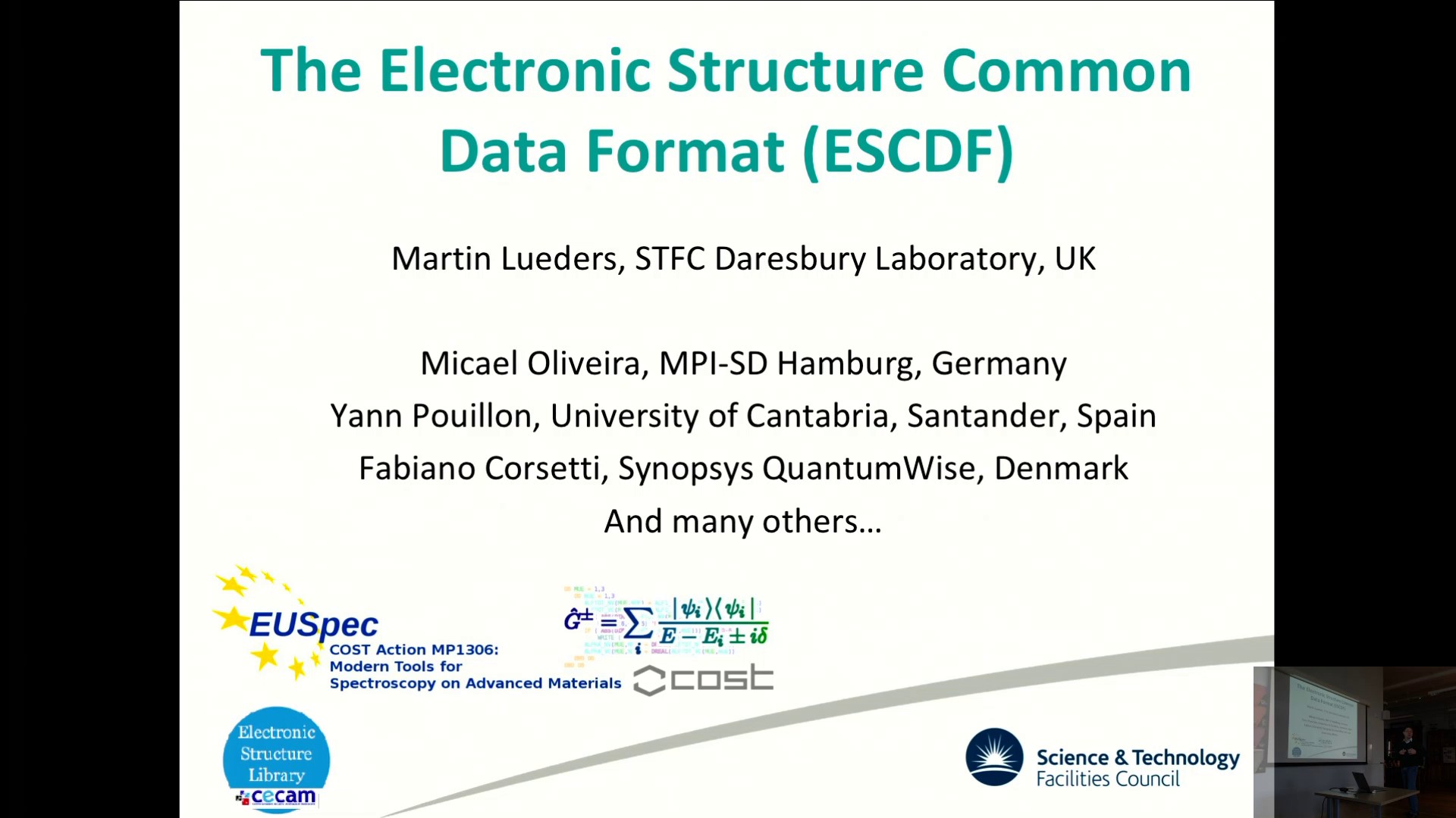 Thumbnail of The Electronic Structure Common Data Format