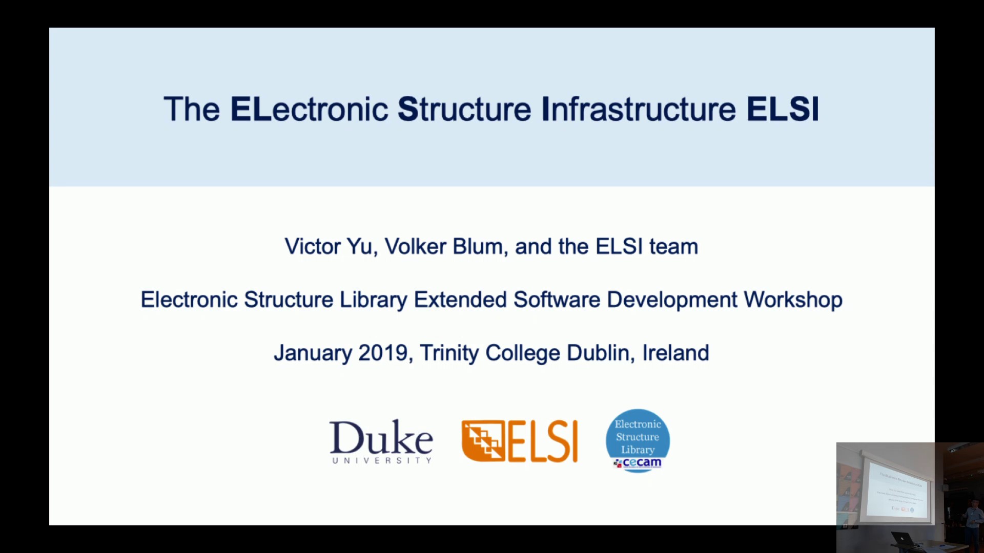 Thumbnail of The Electronic Structure Infrastructure ELSI