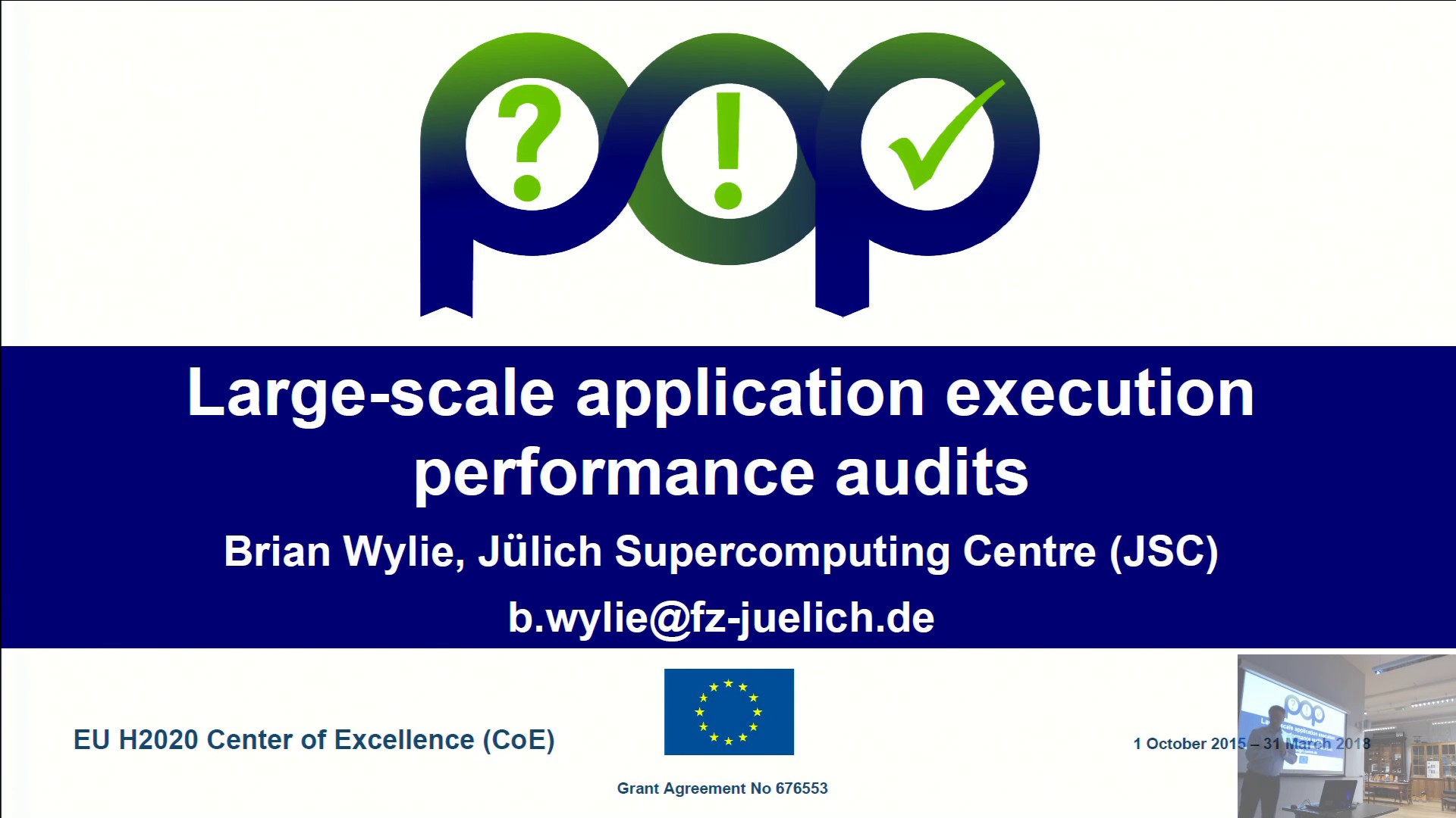 Thumbnail of Large-scale application execution Performance Audits