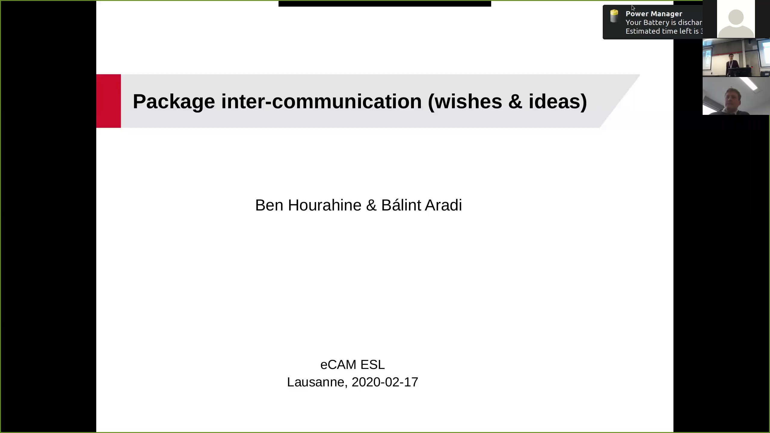 Thumbnail of Package inter-communication: wishes and ideas